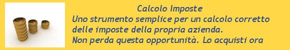 Calcolo delle imposte della propria azienda