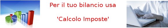 Calcolo delle imposte della propria azienda