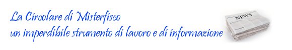 Circolare fiscale di Misterfisco