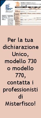 Per redigere la dichiarazione dei redditi Unico o 730 contatta Misterfisco