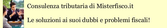 Consulenza tributaria di Misterfisco