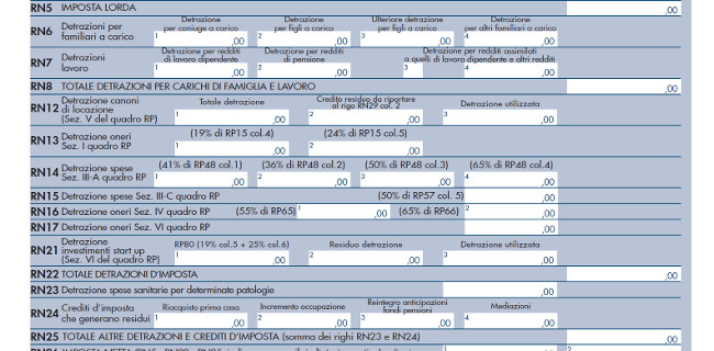 Dichiarazione dei redditi Unico e 730