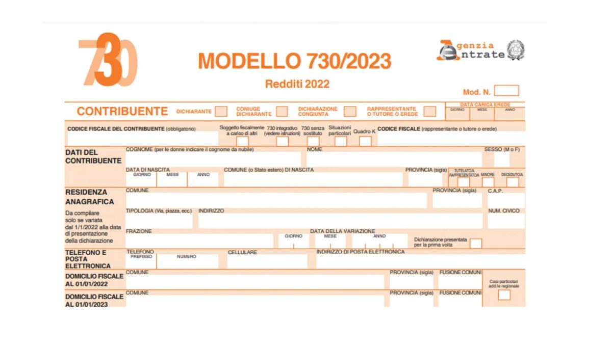 modello 730/2023 a rimborso