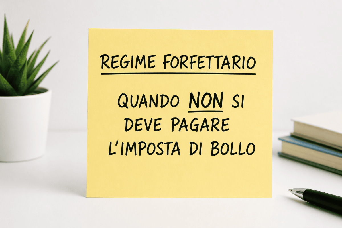Regime Forfettario: quando non si deve pagare l’imposta di bollo