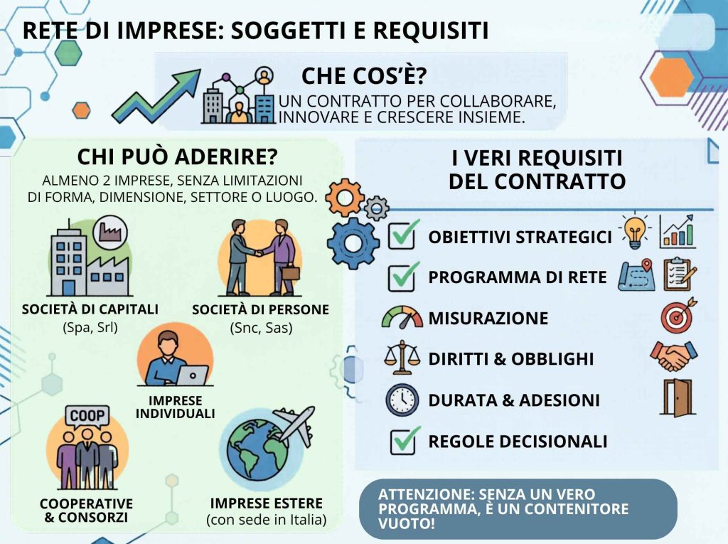 soggetti e requisiti rete di imprese