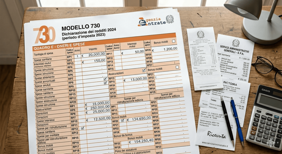 Come cambia il quadro E del modello 7302026 con il riordino delle detrazioni